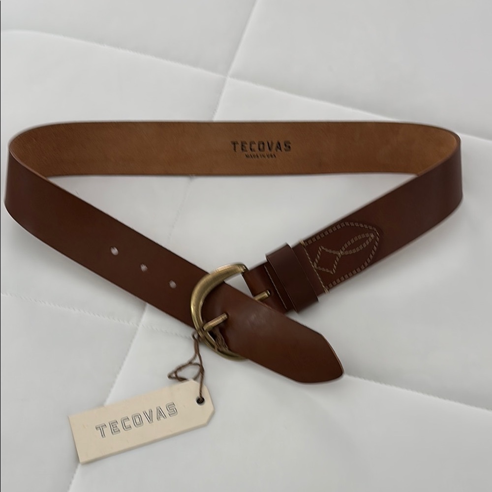 Tecovas Classic Brown Leather Belt